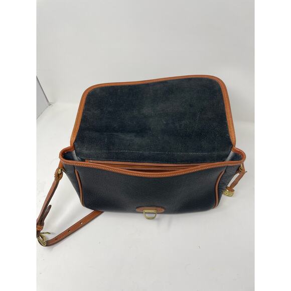 Dooney & Bourke Vintage Equestrian All Weather Leather Crossbody Bag Purse FLAW - Picture 7 of 11